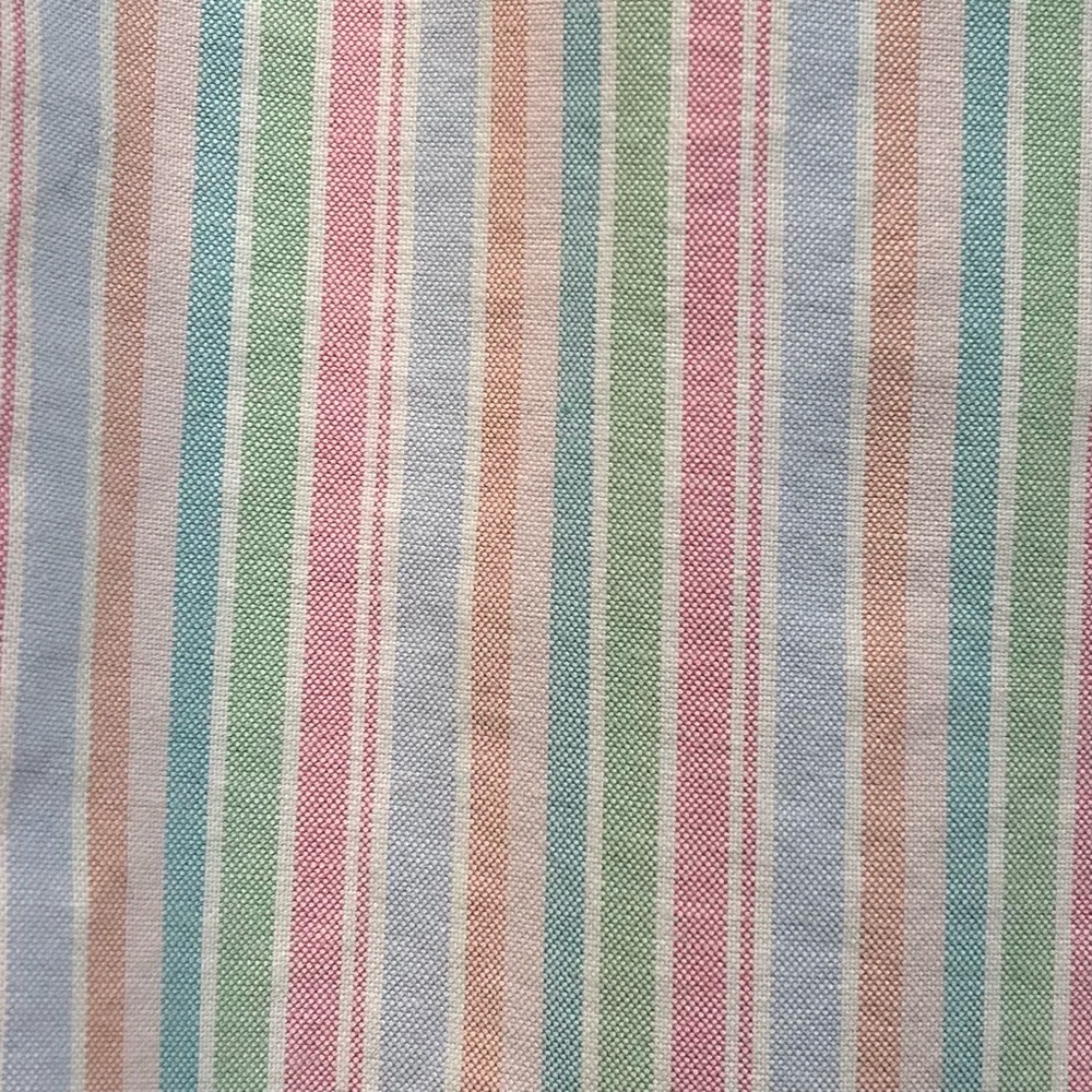 L.L. Bean Woman’s Pastel Cotton Striped Button Down Shirt Size M - Picture 6 of 8